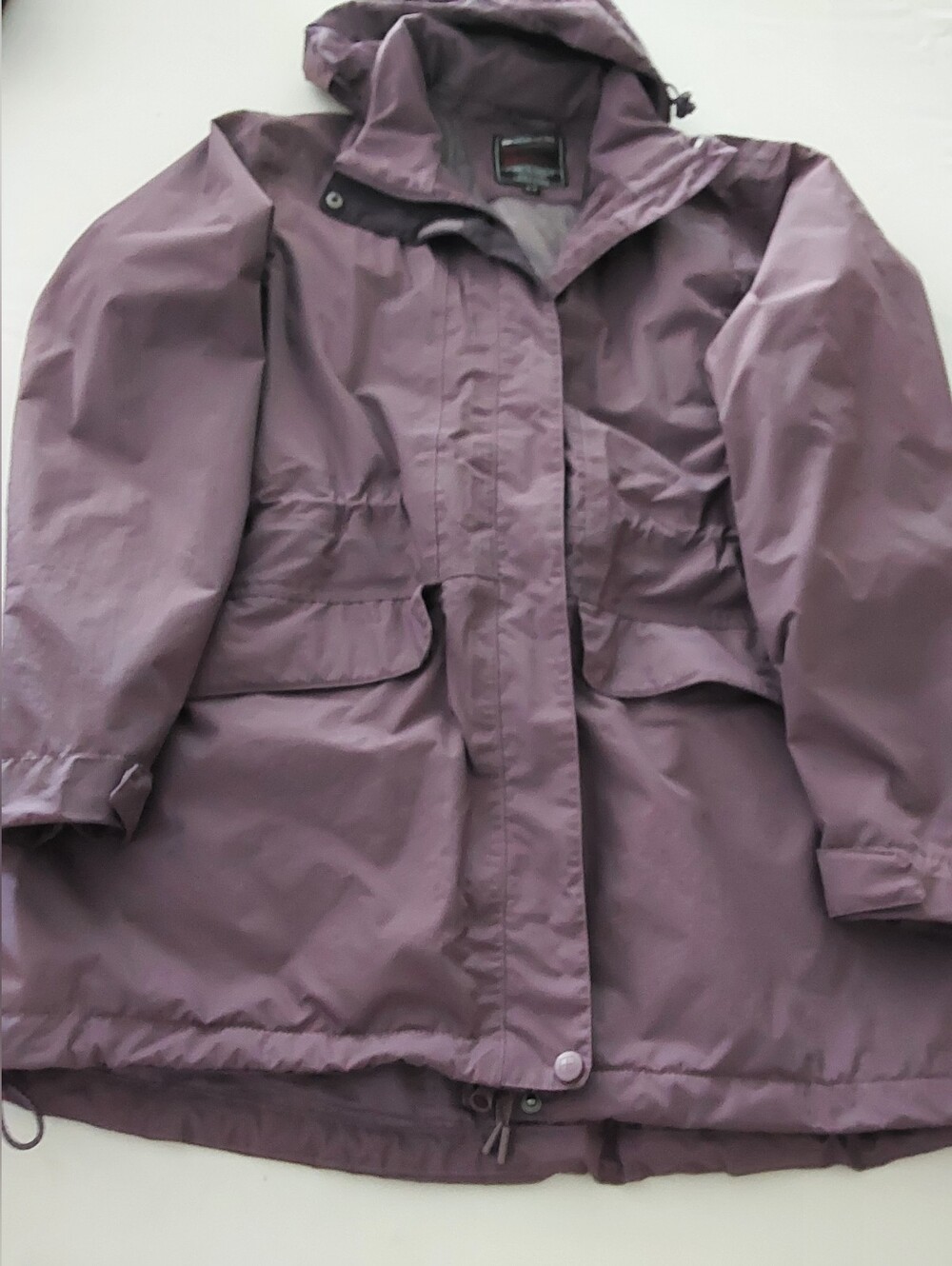 Women’s Purple Hooded Rain Jacket